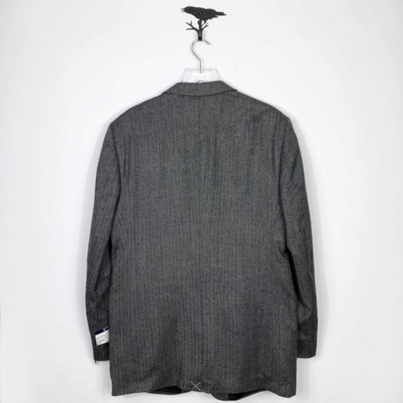 Stafford Black Herringbone Classic Fit Suit Jacket - Picture 2 of 8